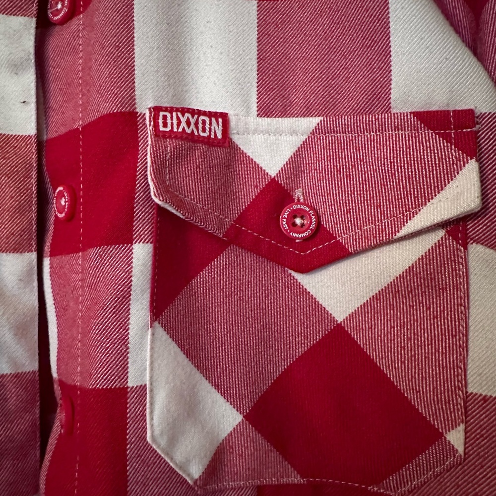 Dixxon Flannel. The Otto. Red/White Plaid. Medium.